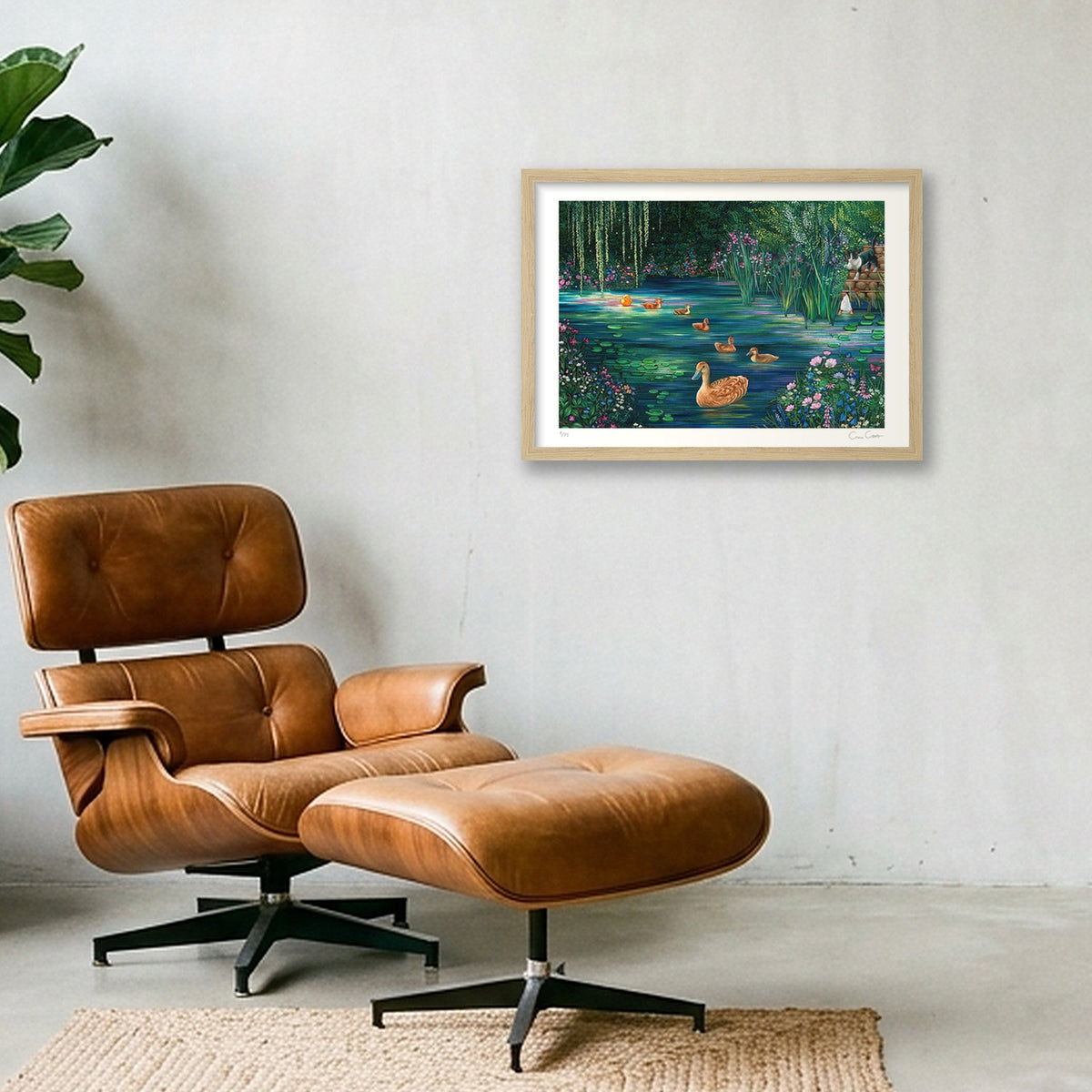 Finally Home — A3 (42×30cm, 17×12") Oak Frame