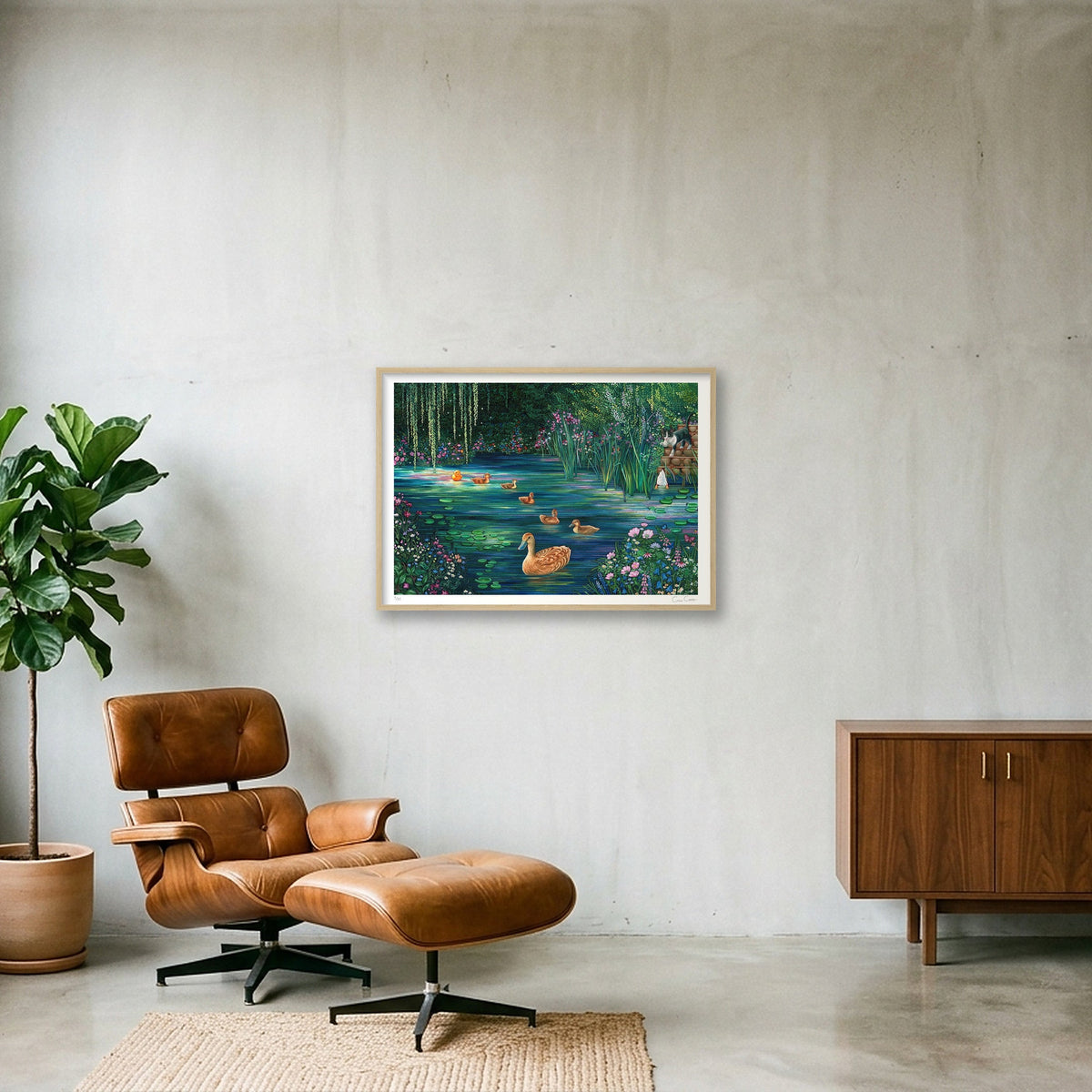 Finally Home — A1 (84×59cm, 33×23") Oak Frame
