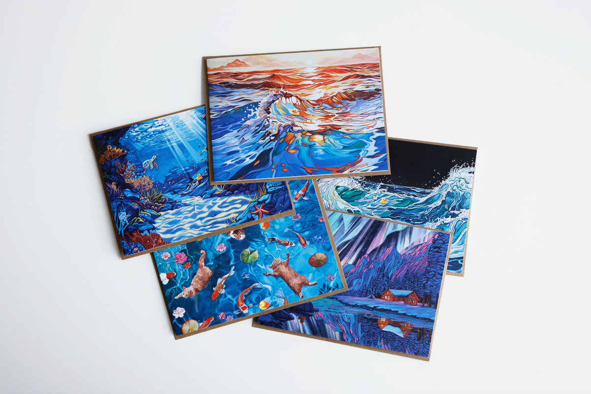 Set of 5 Greeting Cards: Set 1