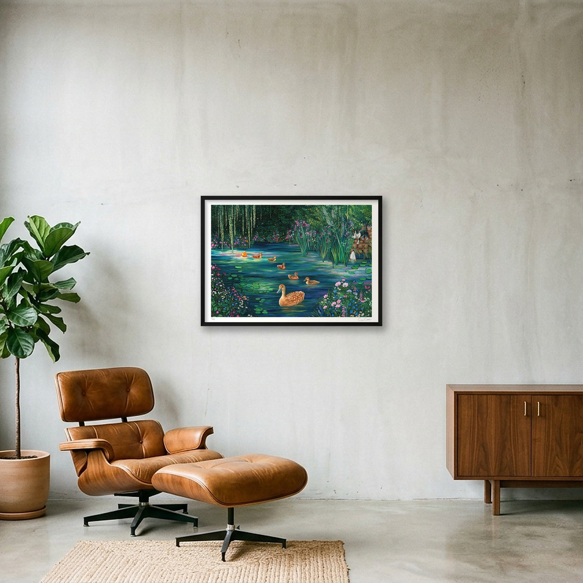 Finally Home — A1 (84×59cm, 33×23") Black Frame