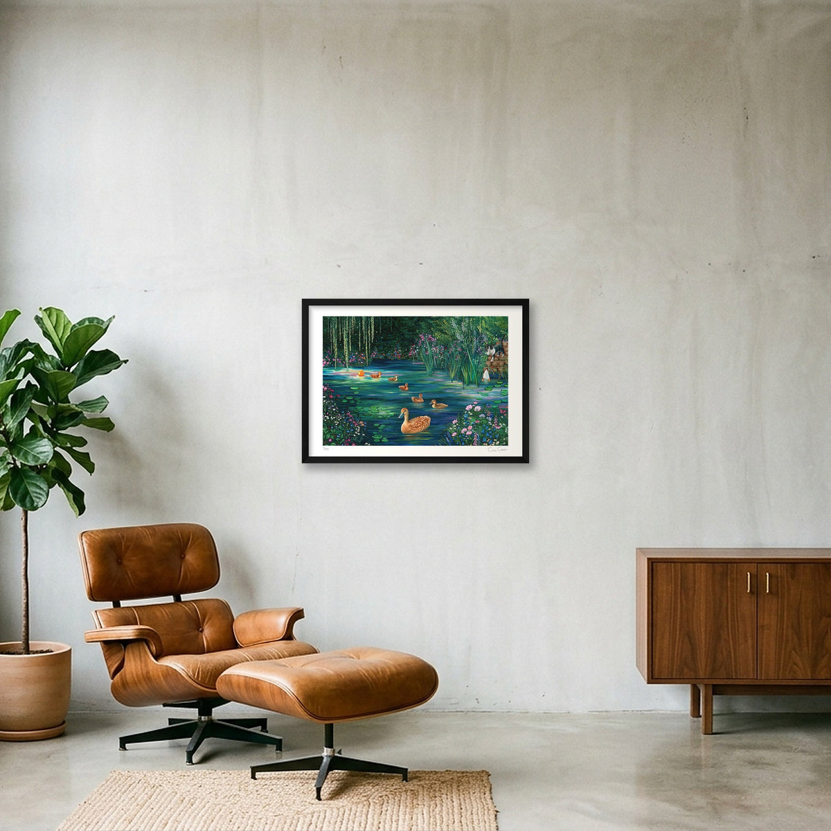 Finally Home — A2 (59×42cm, 23×17") Black Frame