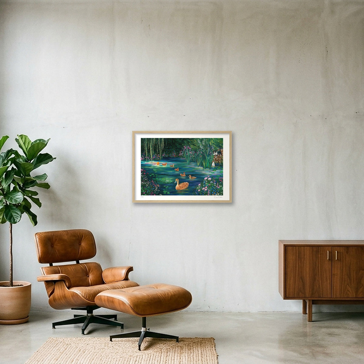 Finally Home — A2 (59×42cm, 23×17") Oak Frame